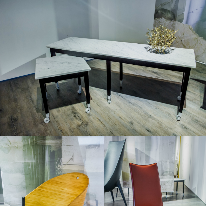 Interior design, Furniture, Floor, Desk, Design, Transparent material, Plywood, Armrest, Writing desk, 