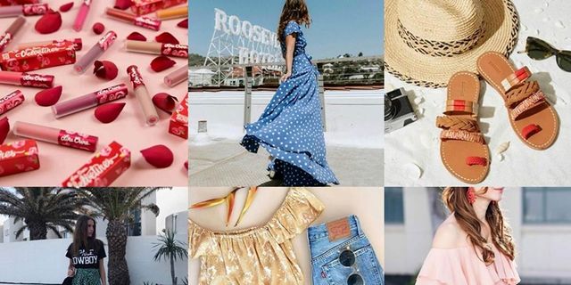 Collage, Fashion, Footwear, Street fashion, Summer, Dress, Textile, Shoe, Fashion accessory, Peach, 