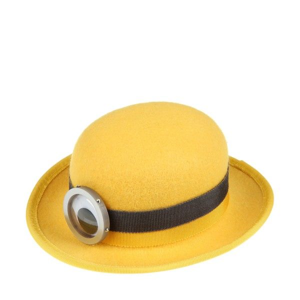 Yellow, Headgear, Costume accessory, Beige, Costume hat, Circle, Fedora, Headpiece, 