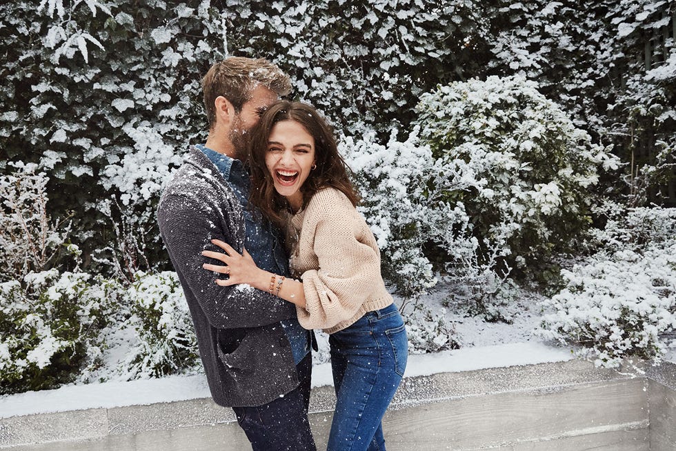 Snow, Photograph, Winter, People, Freezing, Beauty, Jeans, Tree, Fun, Standing, 