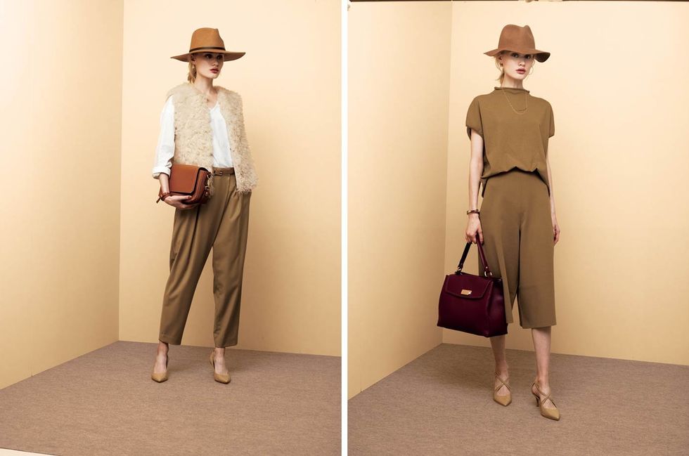 Brown, Hat, Sleeve, Collar, Dress shirt, Shoulder, Standing, Joint, Khaki, Style, 