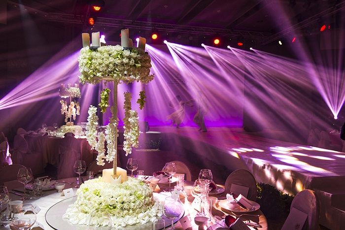 Decoration, Purple, Tablecloth, Function hall, Pink, Violet, Magenta, Lavender, Party, Cake, 