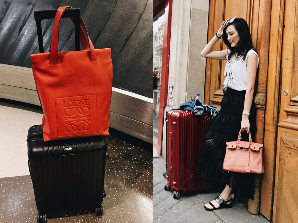 Bag, Red, Shoulder, Handbag, Street fashion, Fashion, Fashion accessory, Hand luggage, Luggage and bags, Tote bag, 