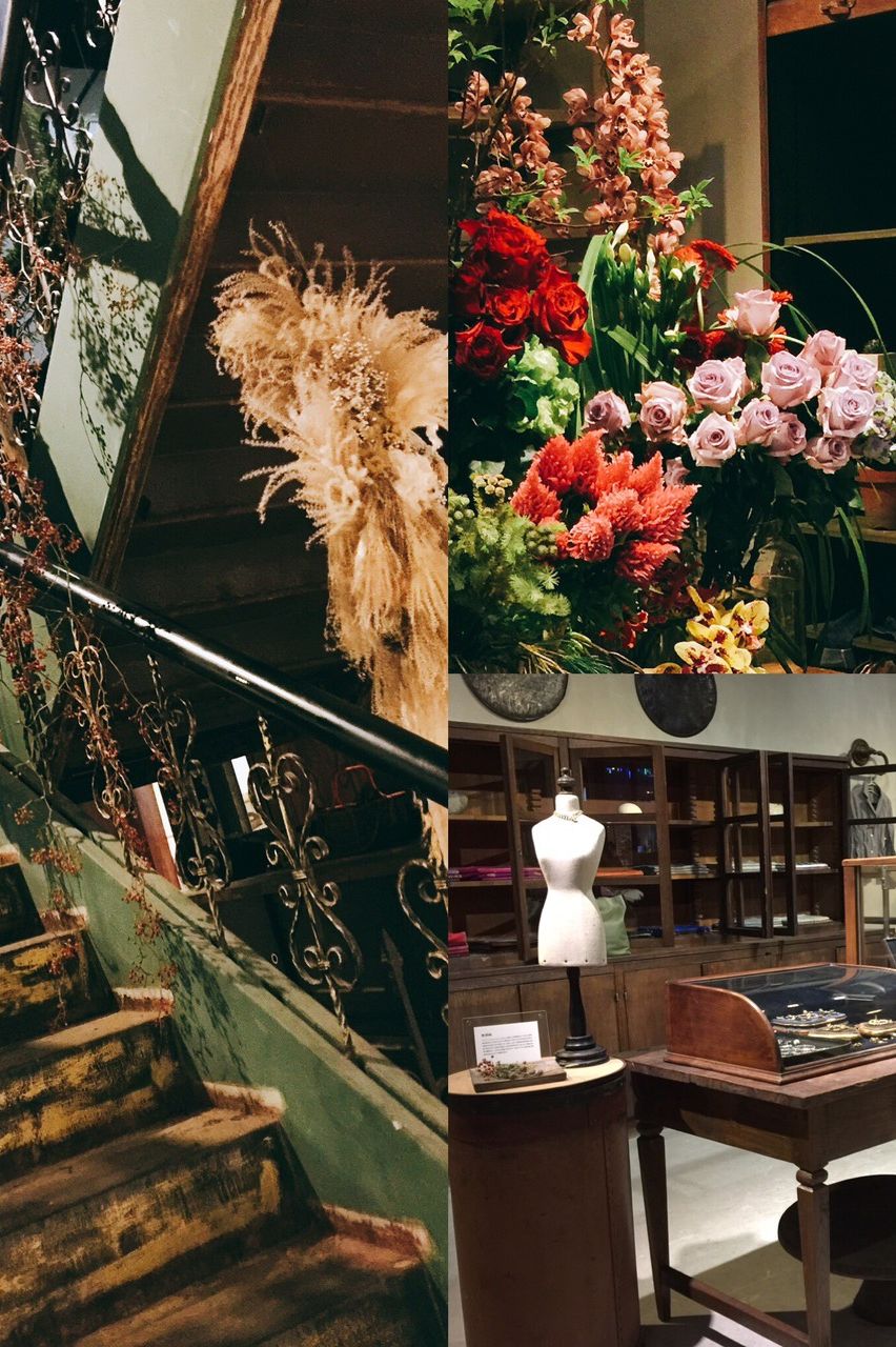Room, Flower, Bouquet, Petal, Stairs, Floristry, Flower Arranging, Interior design, Cut flowers, Shelf, 
