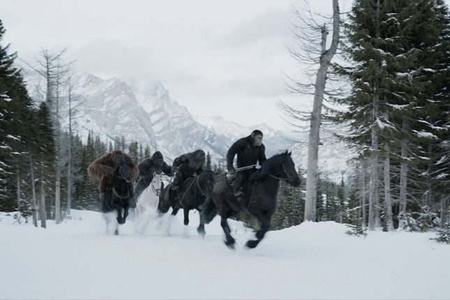 Snow, Horse, Winter, Recreation, Pack animal, Tree, Freezing, Winter storm, Trail riding, Mane, 