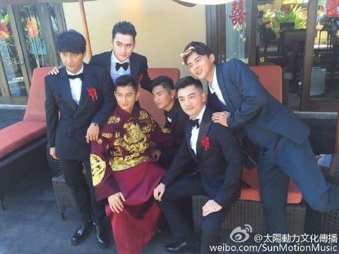 一輩子的好兄弟 吳奇隆婚禮小虎隊終於合體了 一輩子的好兄弟 吳奇隆婚禮小虎隊終於合體了