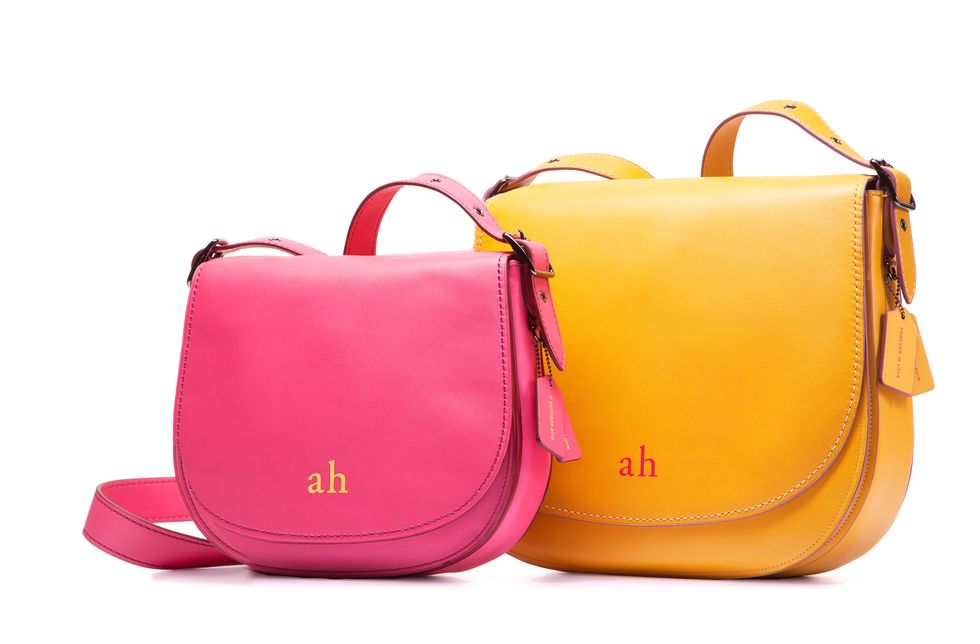 Product, Bag, Red, Orange, Luggage and bags, Shoulder bag, Purple, Magenta, Leather, Material property, 