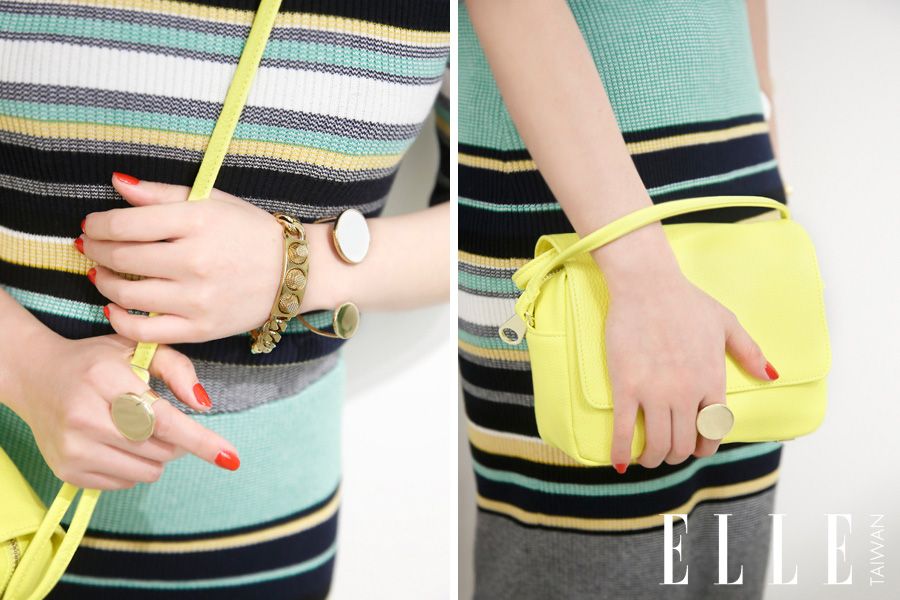 Finger, Yellow, Wrist, Hand, Textile, Pattern, Style, Fashion, Nail, Street fashion, 