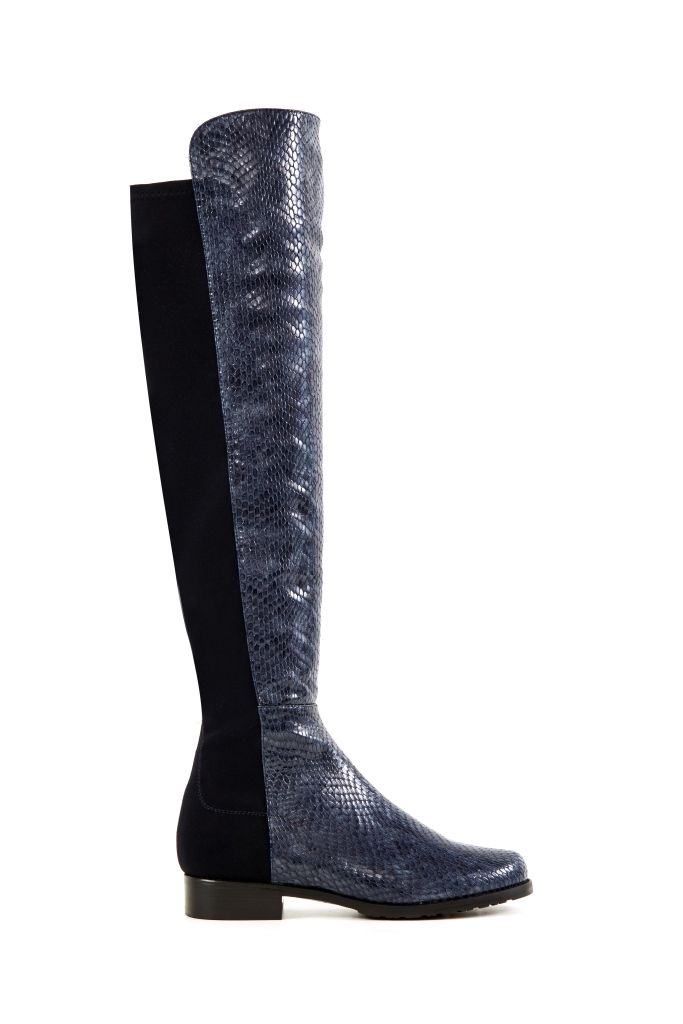 Boot, Black, Costume accessory, Grey, Knee-high boot, Sock, Silver, Synthetic rubber, 