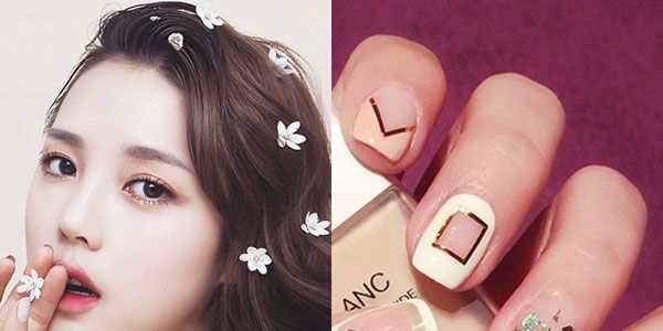 Face, Nose, Finger, Mouth, Nail, Style, Amber, Manicure, Nail care, Eyelash, 