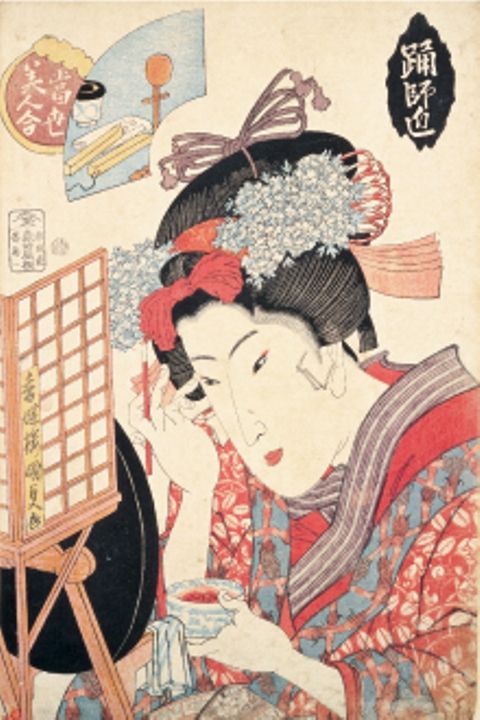 Hairstyle, Shimada, Art, Sakko, Poster, Illustration, Painting, Artwork, Drawing, Creative arts, 