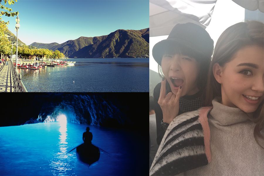 Cap, Tourism, Reflection, Travel, Collage, Sweater, Panorama, Selfie, Baseball cap, Bridge, 