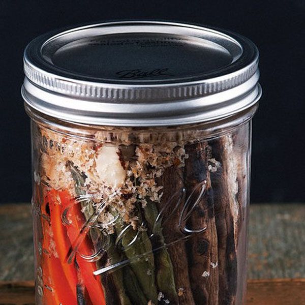Mason jar, Food storage containers, Drinkware, Lid, Canning, Preserved food, Tin, Home accessories, Wood stain, Food storage, 