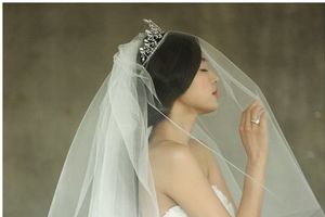 Bridal veil, Bridal clothing, Veil, Sleeve, Dress, Shoulder, Bridal accessory, Photograph, Bride, Joint, 