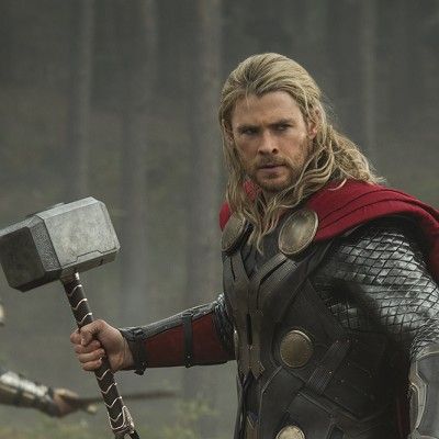 Armour, Costume, Fictional character, Glove, Thor, Facial hair, Axe, Tool, Tights, Viking, 