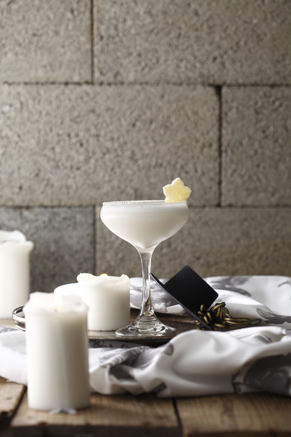 Ingredient, Serveware, Dairy, Dishware, Home accessories, Candle, Martini glass, Ceramic, Still life photography, Wax, 