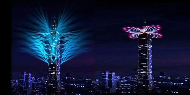 Blue, Night, Urban area, City, Metropolitan area, Metropolis, Tower, Darkness, Pink, Line, 