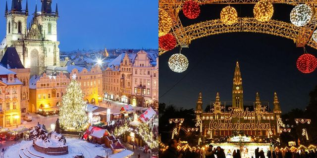 City, Architecture, Night, Public space, Landmark, Holiday, Winter, Midnight, Christmas decoration, Metropolis, 