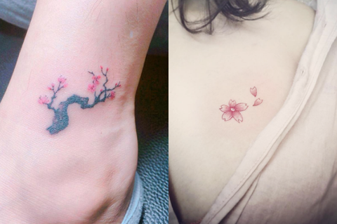 一眼就愛上的花朵刺青 推薦給清新女孩的文藝系微型刺青
