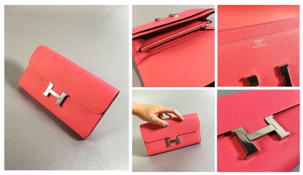 Red, Textile, Rectangle, Tan, Maroon, Material property, Wallet, Leather, Paper product, 