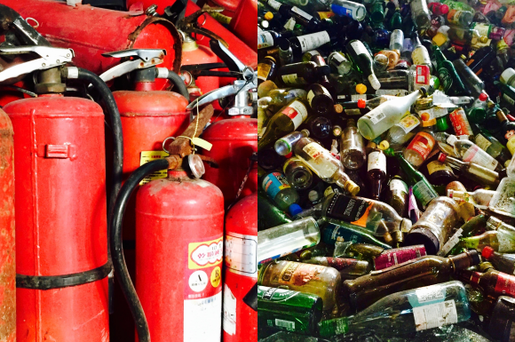 Red, Bottle, Fire extinguisher, Coquelicot, Cylinder, Litter, Collection, Tin, 
