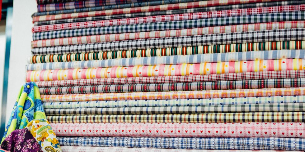 Textile, Pattern, Pattern, Woven fabric, Linens, Plaid, Thread, Art, Craft, Quilt, 