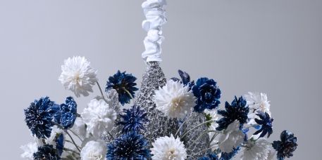 Blue, Flower, Cut flowers, Bouquet, Petal, Still life photography, Flower Arranging, Creative arts, Lavender, Artificial flower, 