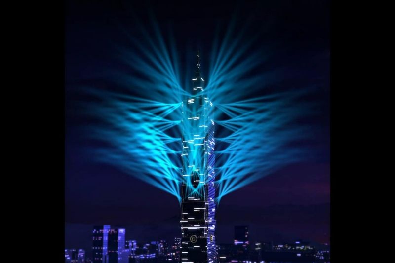 Blue, Tower, Night, Darkness, City, Urban area, Metropolitan area, Colorfulness, Tower block, Metropolis, 