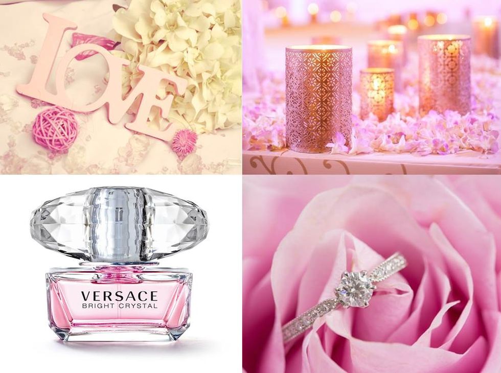 Jewellery, Pink, Purple, Magenta, Lavender, Fashion accessory, Petal, Drinkware, Ring, Engagement ring, 