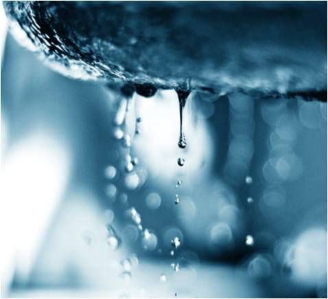 Water, Blue, Drop, Liquid, Macro photography, Close-up, Freezing, Sky, Plumbing fixture, Photography, 