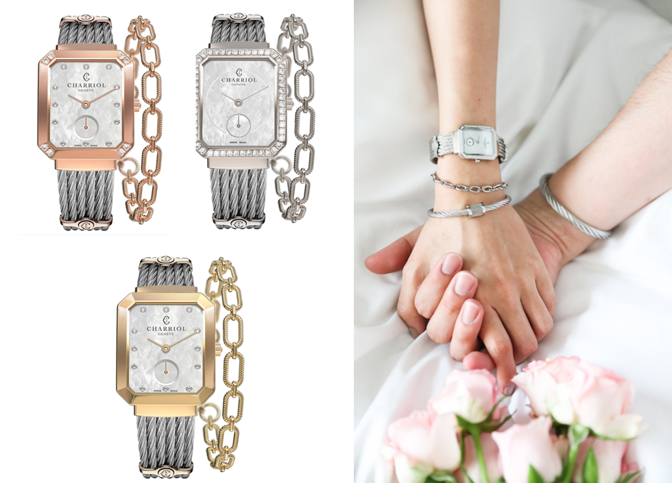 Analog watch, Watch, Pink, Wrist, Fashion accessory, Fashion, Jewellery, Peach, Hand, Dress, 