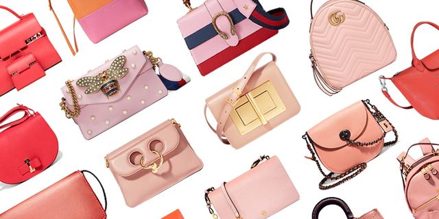 Bag, Pink, Handbag, Peach, Fashion accessory, Material property, 