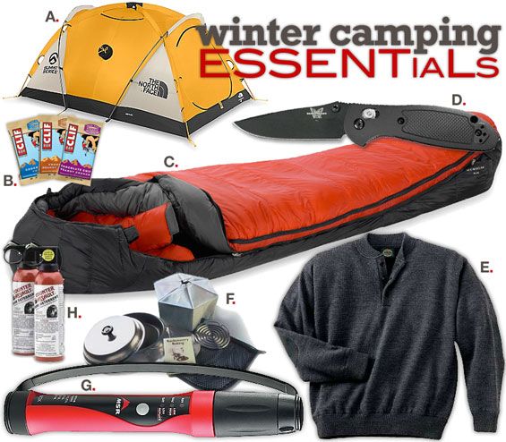 mountain camping gear