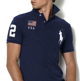 Ralph Lauren Olympic Games Collection Custom-Fit Flag Polo