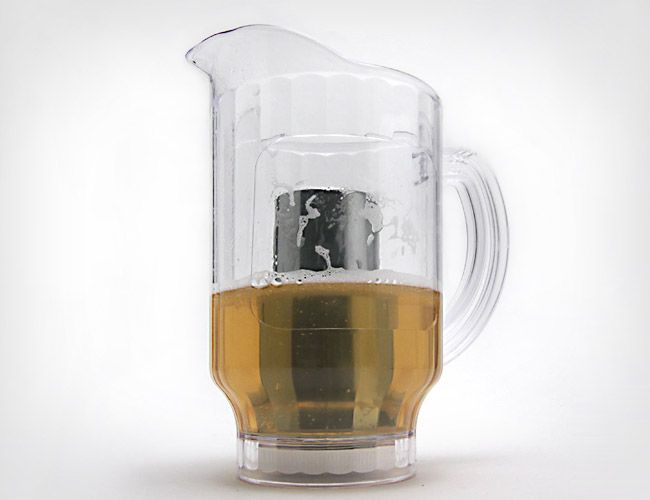 319 Tablecraft Center Ice Core Pitcher, 1/2 gallon, pol