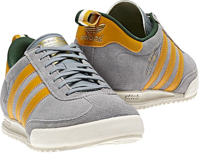 adidas beckenbauer yellow trainers