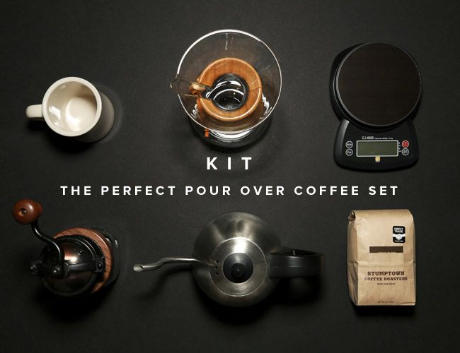 Hot Sale Pour Over Drip Coffee Accessories Kit 1.0L Kettle