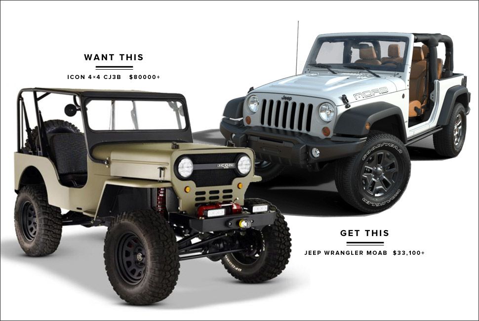 ICON 4x4 CJ3B vs Jeep Wrangler Moab - Gear Patrol