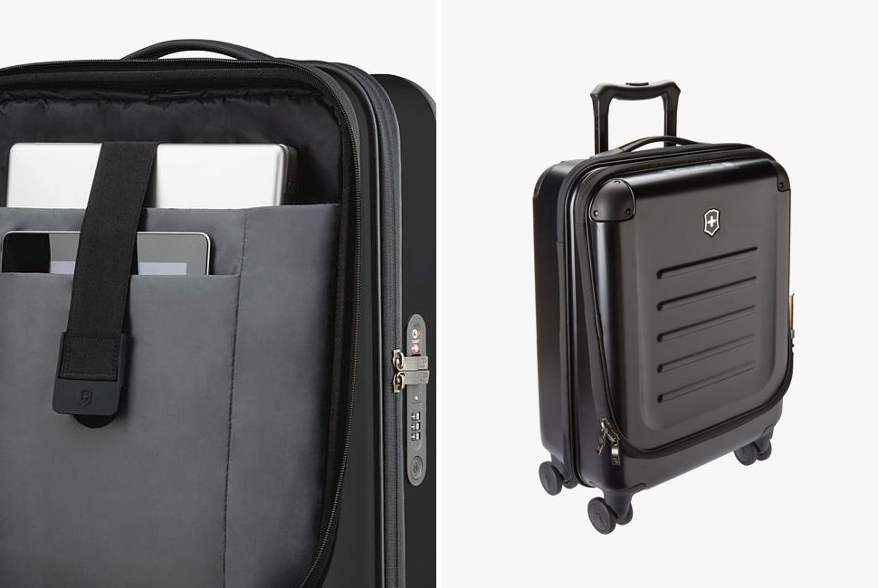 hard shell suitcase with laptop compartment