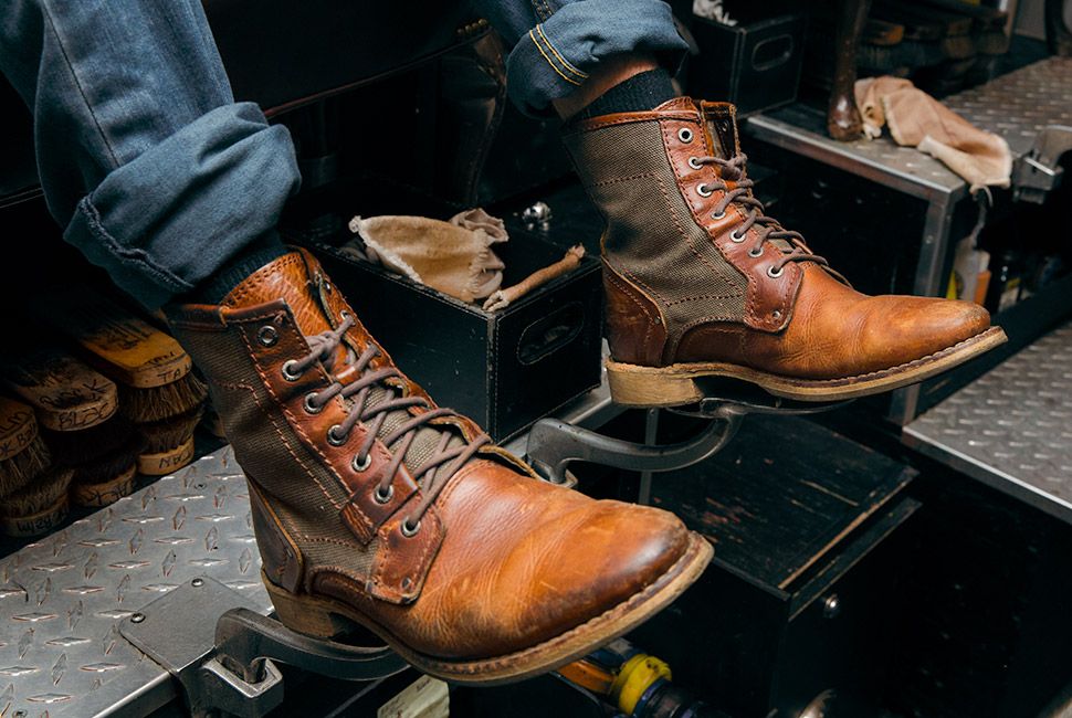 shoe shine boots