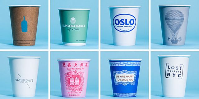 A Visual Survey of NYC Coffee Cups  Blue bottle coffee, Coffee cup design, Coffee  cups