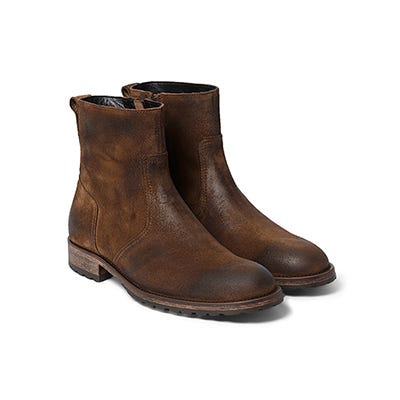 mens wide fit zip up boots