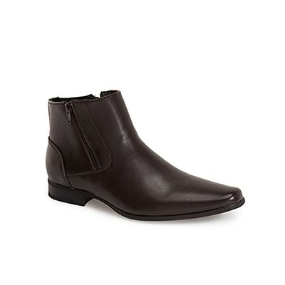 mens boots with zipper on side