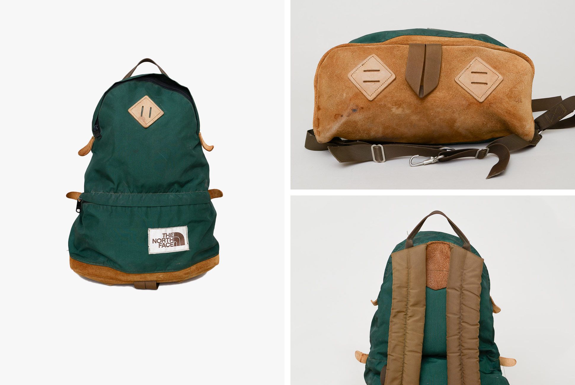 leather north face backpack