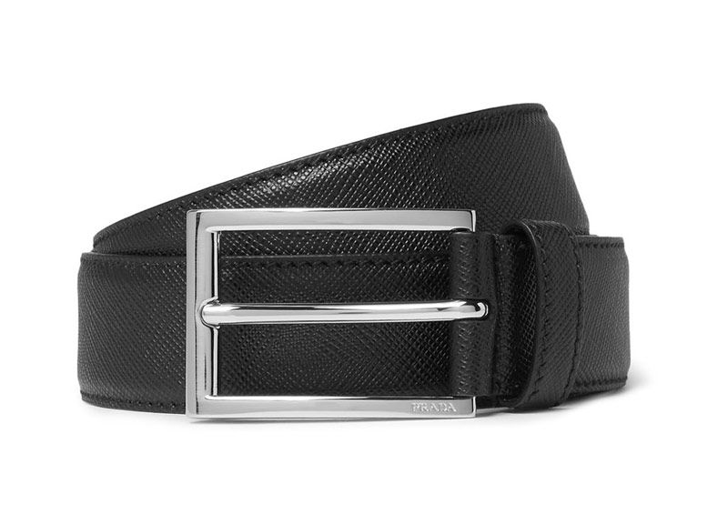 mens black dress belt