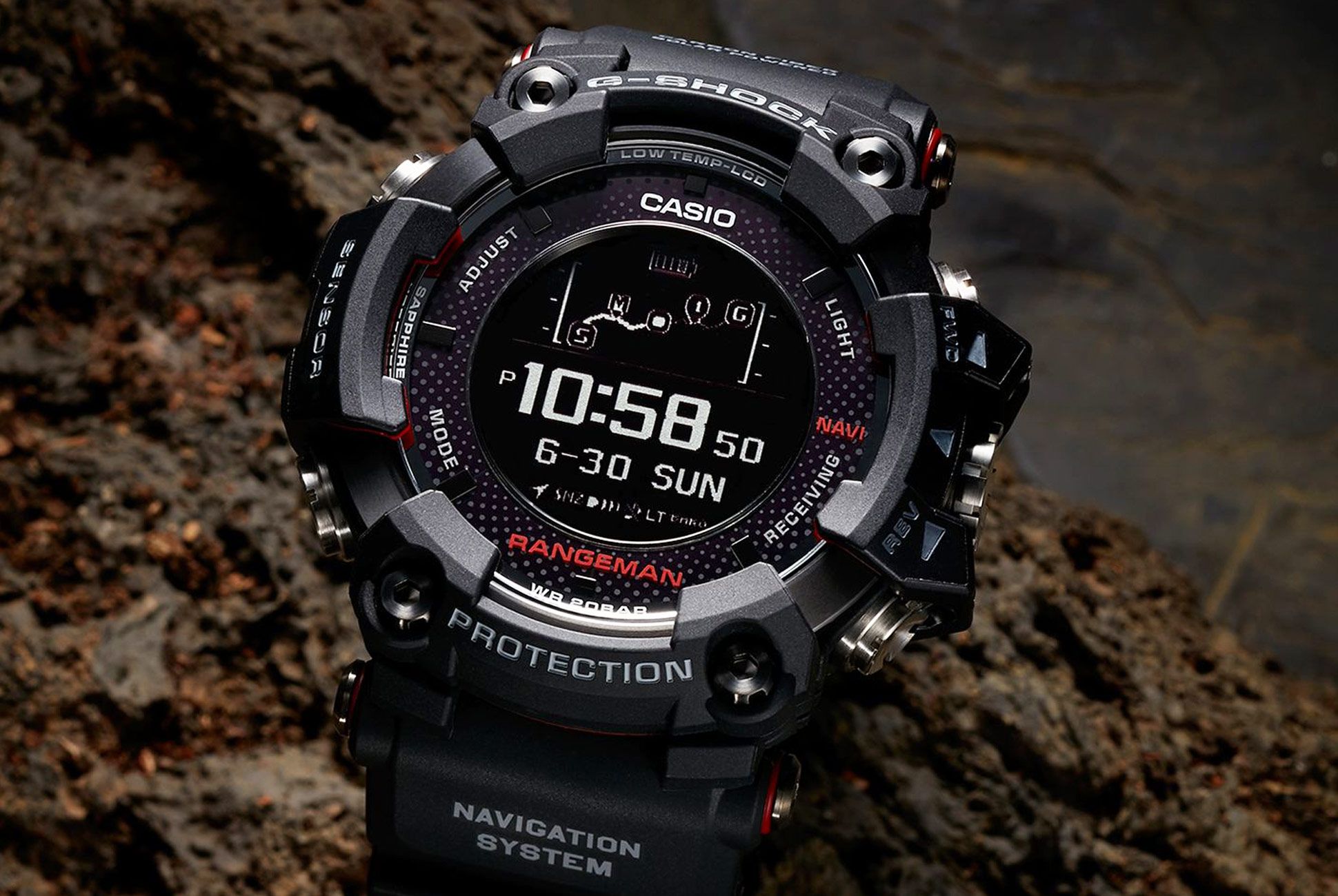 The New G-Shock Rangeman Has a Built-In Solar Panel to Charge Its