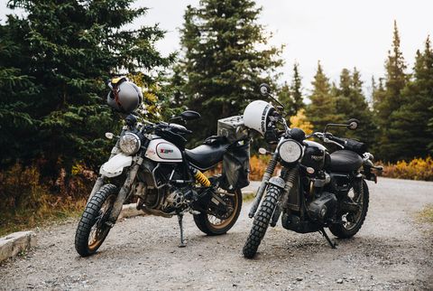 The Best Scramblers On Sale Take On One Of America S Greatest Riding Roads