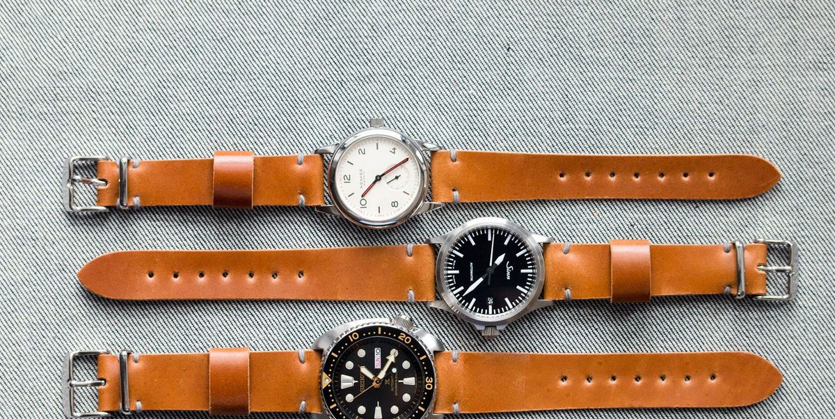 Brown Horween Classic Vintage Watch Band