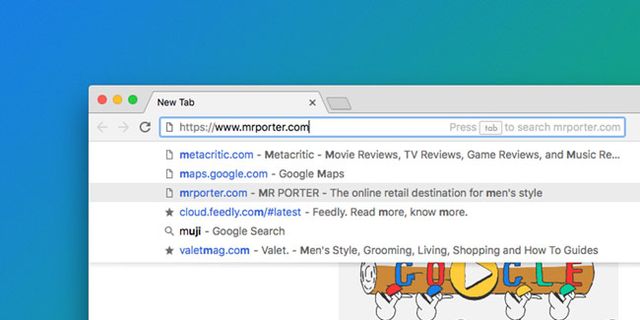 remove google search suggestions in chrome