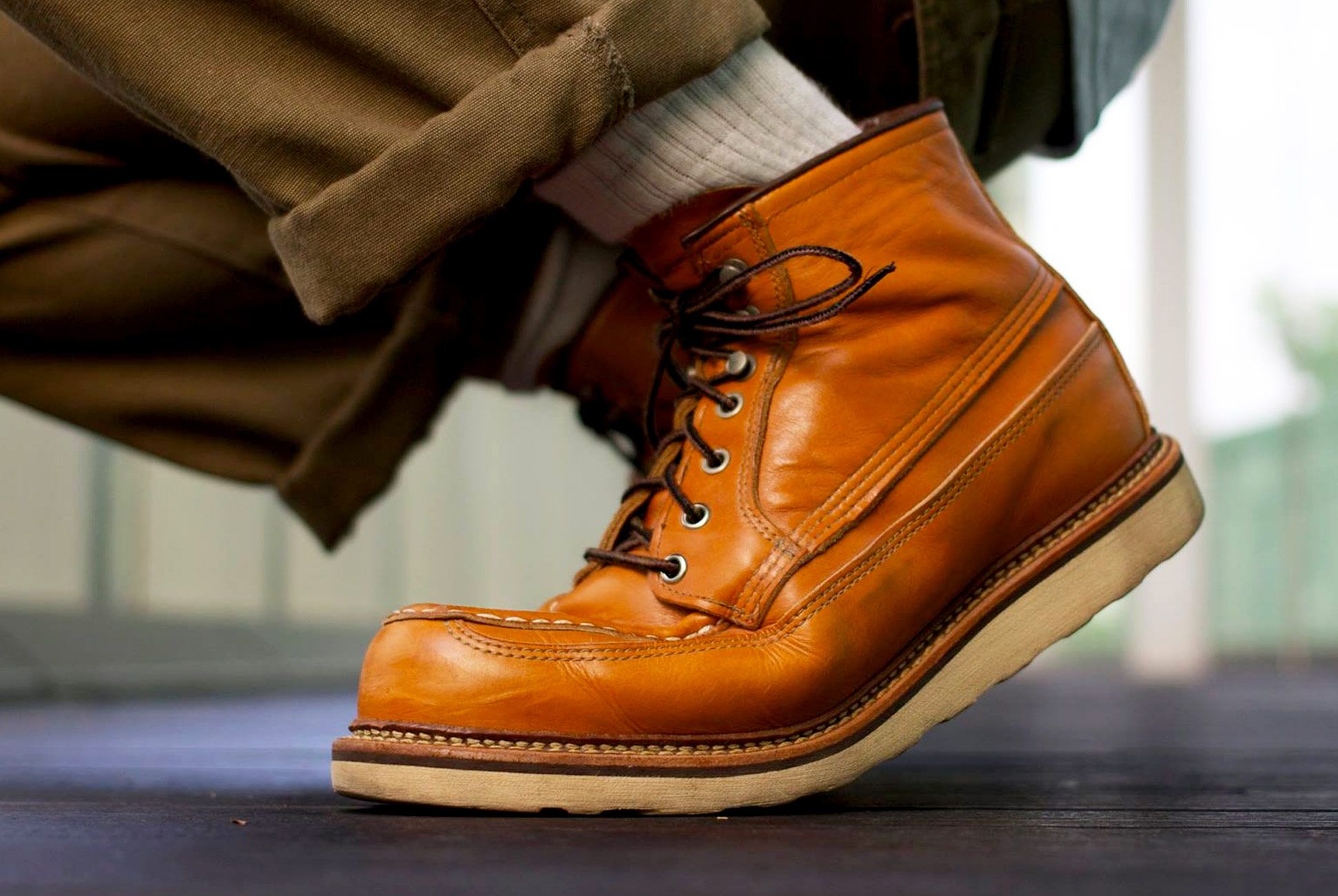 red wing wire lace boots